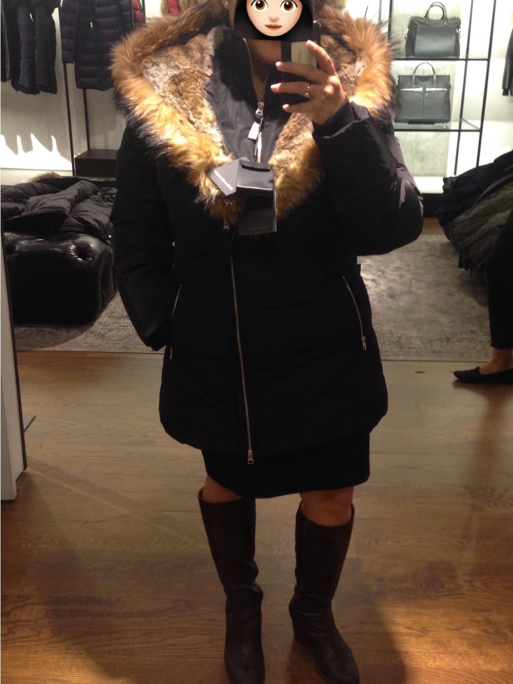 Mackage Akiva Down Jacket XL – Fully Fur-Lined Hood & Original Tags